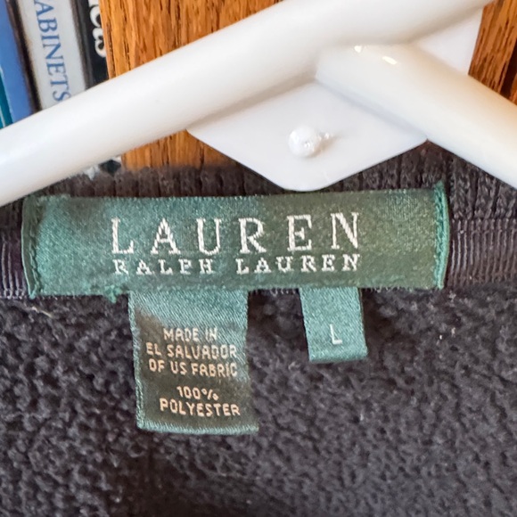 Lauren Ralph Lauren Black Fleece-Lined Utility Jacket - Picture 2 of 3